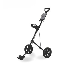 Jef World Of Golf Deluxe Steel Golf Cart, Black