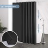 Furlinic Shower Curtain, Extra-Long, Bathroom Curtain, Anti-Mould Textile Curtain for