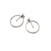 Boccia 05030-01 Stud Earrings in Round Shape Polished Pure Titanium