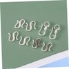 LALAFINA 80pcs S-Hook Clasps Silver Plating Jewelry Accessories for Bracelet