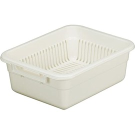 Tombo Drainer Colander Tray Set Made in Japan Width 25×Depth 32×Height 11.5cm Beige Assist SHINKIGOSEI No.4