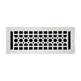 Empire Register Co, Ceiling & Wall Vent Cover - 4x12 inch, Honeycomb Design, White Finish, Metal Damper Attached, Measure Wall Hole Dimensions (not for Floor use)