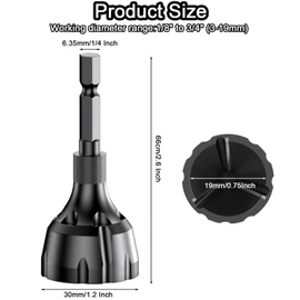 YUEARN Herramienta de desbarbado de 1/8"-3/4" con hoja de carburo de tungsteno, quitar rebabas para acero de cobre, aluminio, herramienta de reparación de roscas de tornillo con vástago hexagonal de