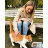 Virtue morals 100 Pcs Disposable Pet Bowls, Plastic Double Dish,