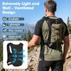 MoKo Lauf Trinkweste mit 2L Trinkblase, Leichter Hydration Vest Brusttasche