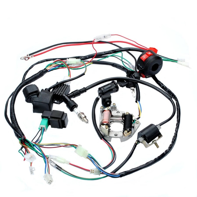Trkimal Complete Electrics Wiring Harness Stator Coil CDI Switch lock