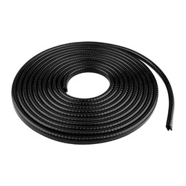 JUSTTOP 16.4Ft(5M) Car Door Edge Guards, U Shape Strip Flexible Edge Moulding Trim Door Seal Protector, Universal Edge Trim Scratch Protection Guard for Most Car Truck Sedan SUV (Black)