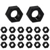 Leliafleury 20 Pcs M20 Nylon Hex Nuts Plastic Threaded Insert