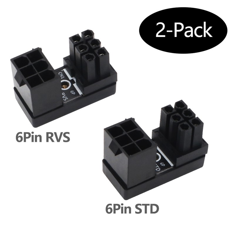 ATX 6Pin Adapter for Desktops Graphics Card Female to Male