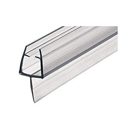 Gedotec® Glass Door Shower Door Seal Sealing Lip Seal Shower Seal for Shower Doors from floor length 2000mm; PVC; Brand Quality for Glass Thickness 8-10mm Transparent