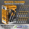 Amartisan 14-Piece Retractable Box Cutter, Utility Knifes for Boxes, Cartons,