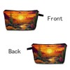 MoCaliduccious Tropical Plant Cactus Print Women Makeup Bag Travel Cosmetic