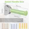 Flip Up Grab Bar, Luminous Assist Handle for Wall/Doorway/Stairs, Bathroom