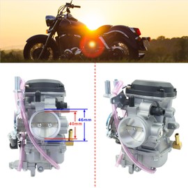 ALRACALL CV40 Carburetor Replaces for Harley-Davidson CV40 Road King Super Glide 27421-99 27465-04 27490-04 Fits for Sportster XLH1200 XLH883 Dyna & FXR Touring Heritage Softail Low Rider Models