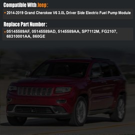 2014-2019 Fuel Pump & Sender Unit Assembly Compatible for Jeep Grand Cherokee V6 3.0L Diesel, Replace 5145589AA, 5145589AB, 5145589AC, 5145589AD
