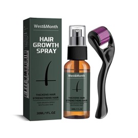 West&Month Facial Hair Spray Set Moisturizing Spray Facial Hair Treatment Boosting Beard Growth Thickening SolutionCaberi - Specification: 1pcs
