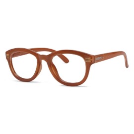 Eyekepper Cat Eye Reading Glasses for Women Oversize Ladies Readers - Brown +1.25