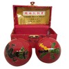 Baoding Balls Chinese Health Massage Exercise Stress Balls -Red Dragon
