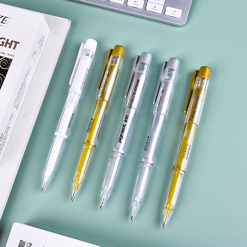 Gold Pens Metallic Gel Ink 1.0mm Tip Highlight Marker Rollerball