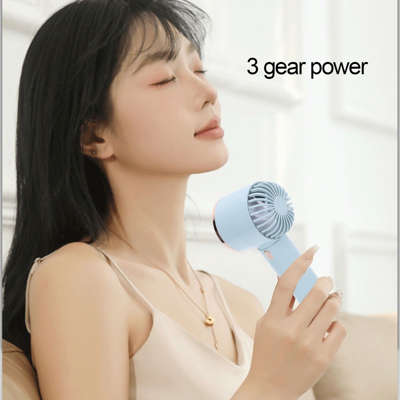 Semiconductor Refrigeration Hand Fan Digital Display Mini Handheld Fan with