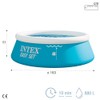 Intex - Piscina Fácil De Instalar De 6 Pies X