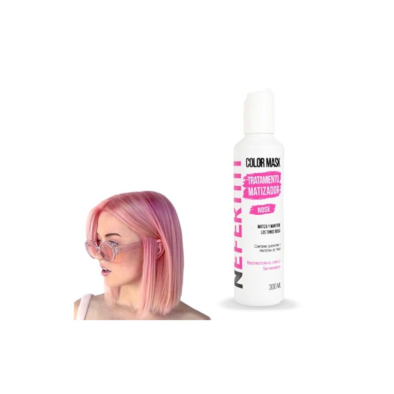 Nefertiti Tratamiento Matizador Rosa Nefertiti Rose Con Keratina Para El
