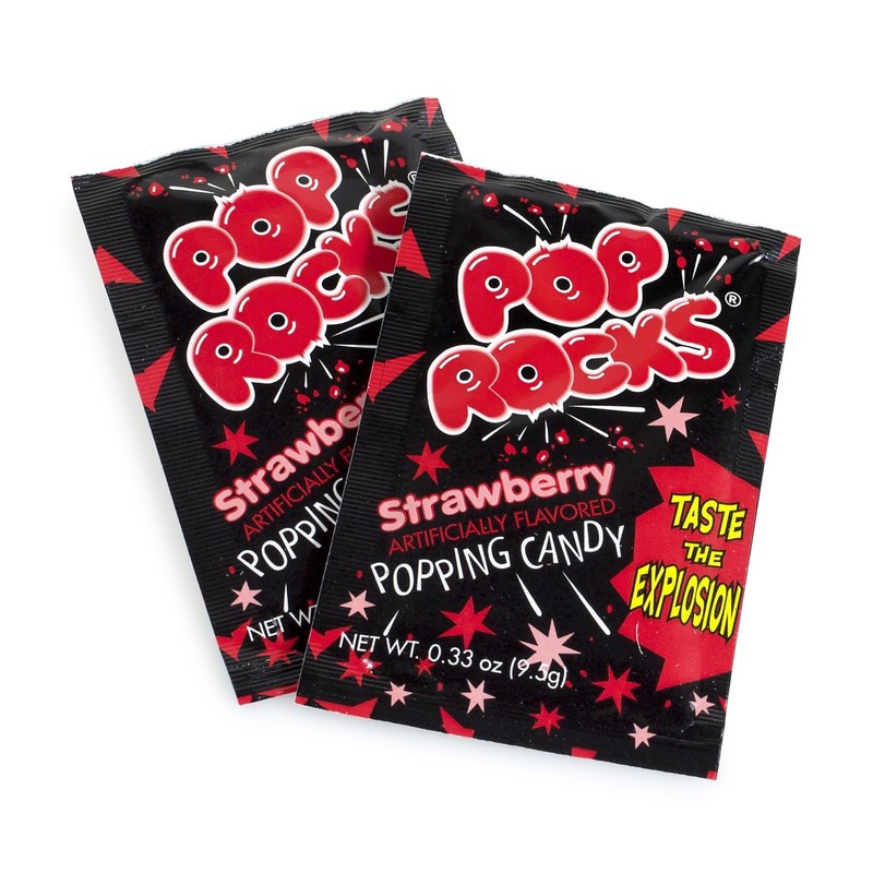 Pop Rocks Strawberry Hard Candy, 0.33 oz., 24 Pieces (209-00231)