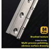6PCS Stainless Steel Folding Bearing Hinge 3 inch Door and