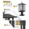 Beionxii Outdoor Post Light, Large Exterior Lamp Post Light Pier