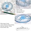 LUORNG 2PCS Full Circle Protractor Angle Ruler with Rotating Indicator
