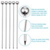 16PCS Cocktail Picks, Reusable Stainless Steel Toothpicks Martini Olive Skewers,