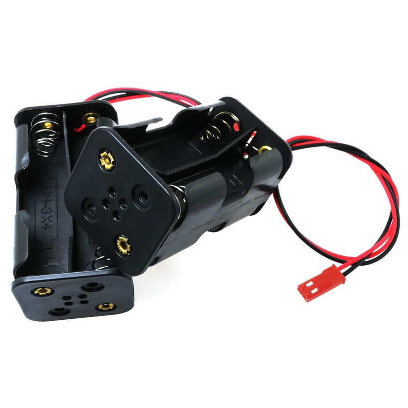 E-outstanding Battery Holder 2PCS 4 Cell AA Battery Case Box