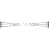 Rhinestone Brass Metal Bracelet Watch Band Strap Replacement for IOS