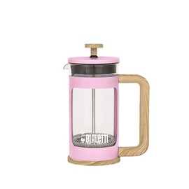 Bialetti - Woody Coffee Press: Nordic-style modern design with soft touch handle: (350ml), Pink