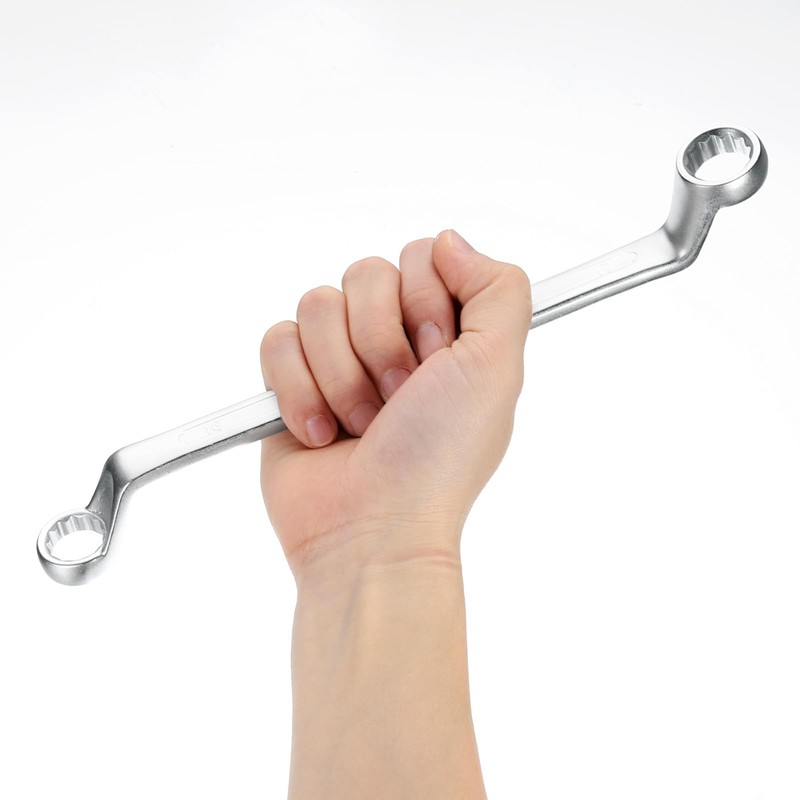 sourcing map Offset Extra Long Box End Wrench 10 x