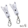 Portable Precise Thread Size Checker Keychain, Bolt Size Finder Keychain