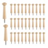 Ling-Luo 30PCS Wooden Shaker Pegs with Screws,Unfinished Wood Shaker Racks,Perfect