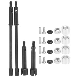 4pcs Drive Shafts Stainless Steel Front CVD Dog Bones with Screws for Axial SCX24 90081 1/24 Remote Control Crawler