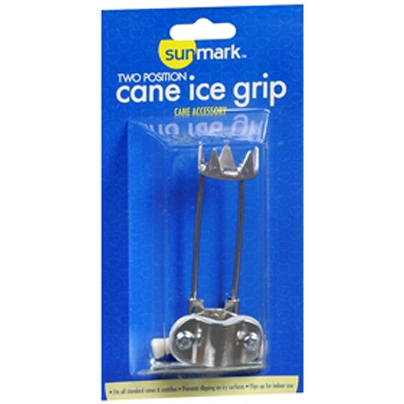 Sunmark Two Position Cane Tip With Ice Grip - 1