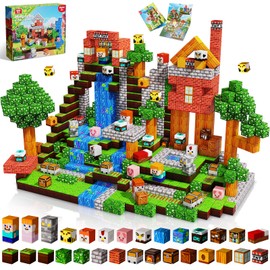 200PCS Magnetic Blocks - Forest Magnetic Building Blocks, Stacking Magnets for Kids, Strong Magnets, Sensory Toy for STEM Learning Toys for Kids 3+ Boys and Girls Christmas Birthday Creative Gifts