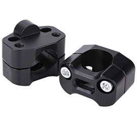 KIMISS Motorcycle Handlebar Riser Clamp Motorcycle Handlebar Riser Clamp Aluminum Alloy 28mm 1 1/8" Motorcycle Handlebar Riser Clamp (Black)