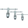PRESIZE 3 Piece T Handle Tap Wrench Set with Jaw