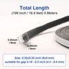 YHSISOLE Weather Stripping Door Seal -16 ft x 11/32" Pile