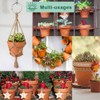 vensovo 3 inch Terracotta Clay Pots for Plants with Saucer