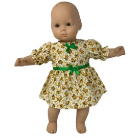 Doll Clothes Superstore Fall Flowers Dress Compatible with 15 Inch Baby Dolls