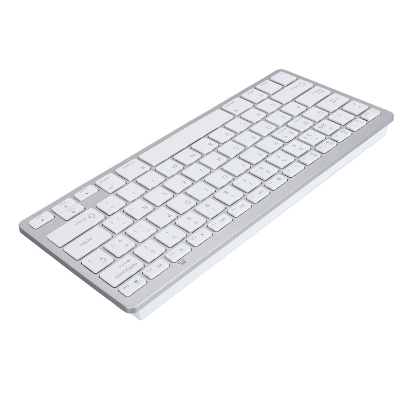 Wireless Bluetooth Keyboard Portable Compact Ultra Thin Bilingual Universal for