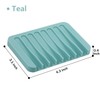 Self Draining Soap Dishes, 3 Pcs Silicone Soap Saver, Waterfall