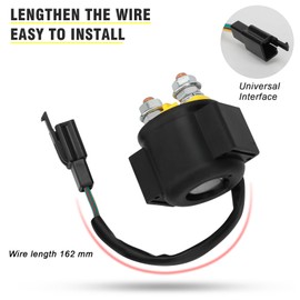 nibbi Motor Starter Solenoid Relay for GY6 50cc 70cc 90cc 110cc 125cc 150cc TaoTao ATV Scooter(Convex)