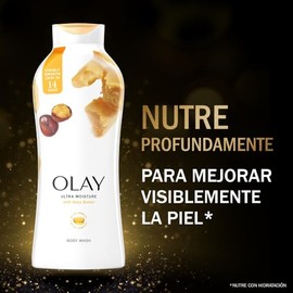 OLAY, Gel Líquido Corporal, Ultra Hidratante con Vitamina B3, Notas de Manteca de Karité, 650 ml