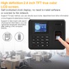 2.4in TFT LCD Screen Fingerprint Time Recorder Employee Attendance Machine